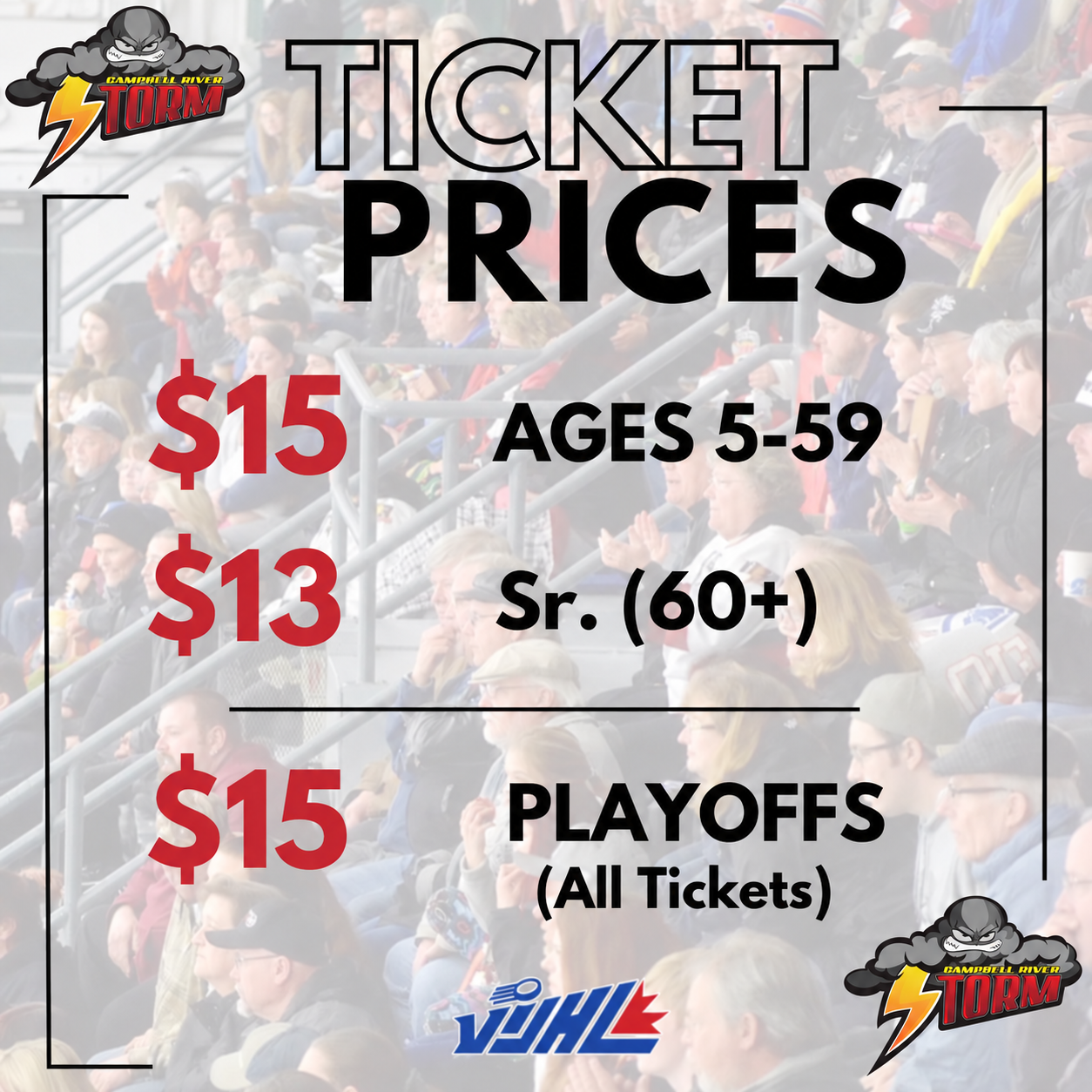 Updated Ticket Price